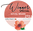 Mejor mejor marca novel certificada 2023 en Organics Clean Awards